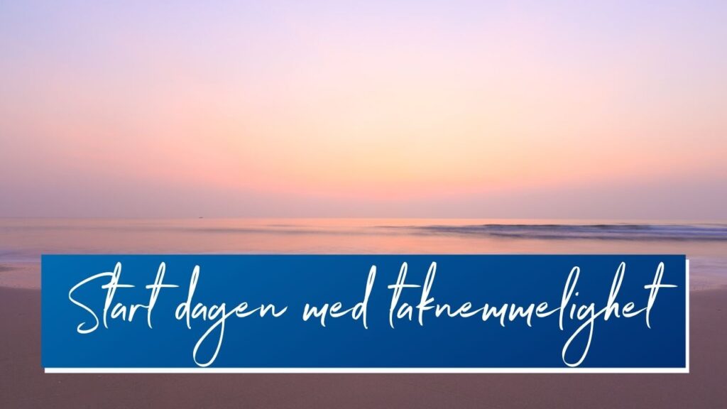 start dagen meditasjon